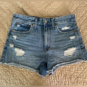 Madewell Distressed Denim Women Shorts 27